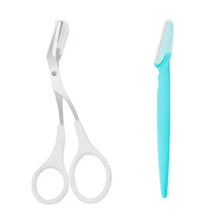 Eyebrow Trimmer Scissors with Comb – Stainless Steel Precision Beauty Tools for Women | Makeup Scissors for Perfect Eyebrows & Grooming