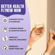 Flynew 21-in-1 Multivitamin & Mineral Supplement with Potent Herbal Blend | Made in USA | 60 Capsules for Daily Health Support