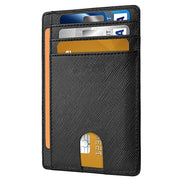 Men's Slim Leather Wallet | RFID Blocking Credit Card Holder & ID Pocket | PU Leather USA